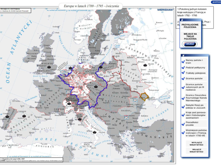 Europa w latach 1789-1795 - ćwiczenia