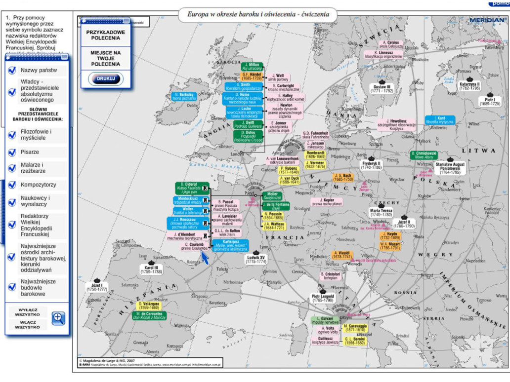 Europa w okresie Baroku i Oświecenia - ćwiczenia