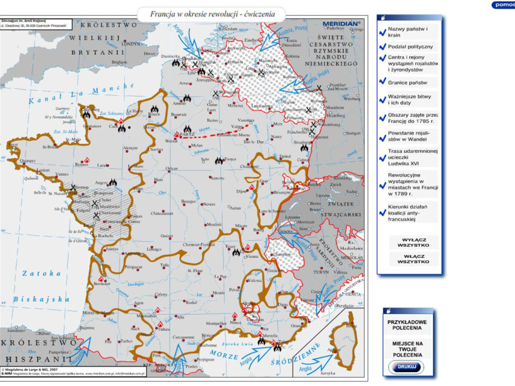 Francja w okresie rewolucji - ćwiczenia