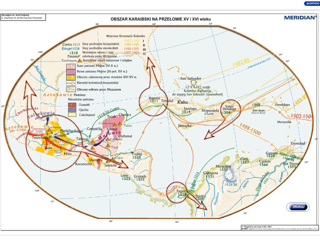 Obszar karaibski na przełomie XV i XVI wieku
