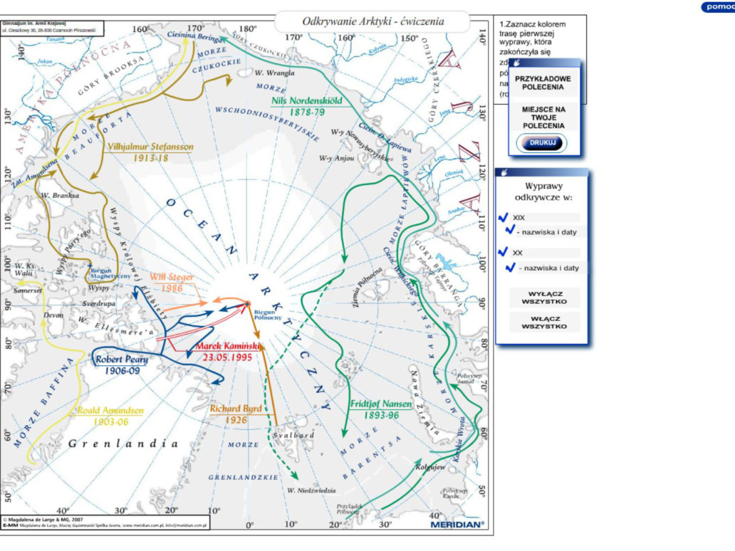 Odkrywanie Arktyki - ćwiczenia