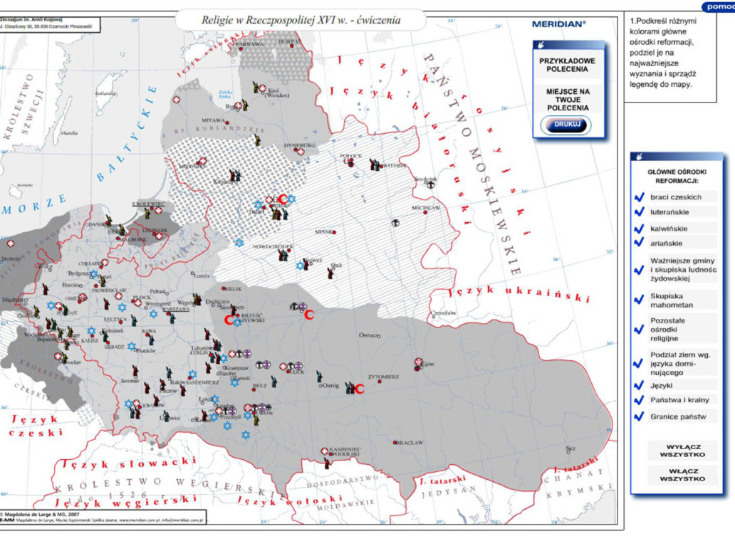 Religie w Rzeczypospolitej w XVIw - ćwiczenia