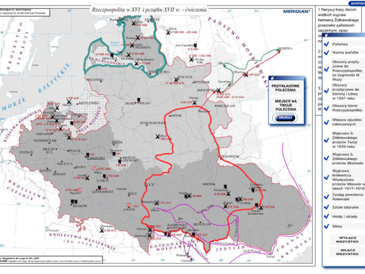 Rzeczpospolita w XVI i na początku XVIIw - ćwiczenia