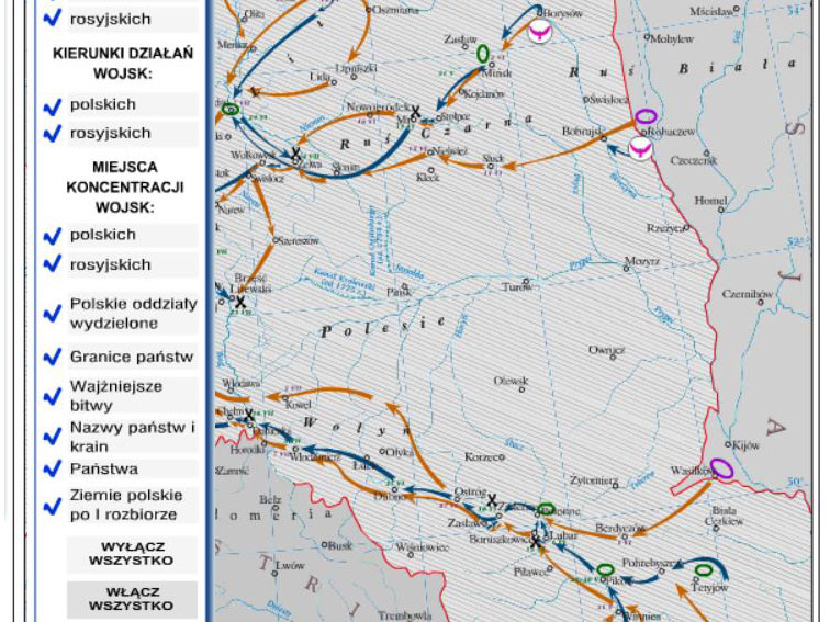 Wojna polsko-rosyjska - ćwiczenia