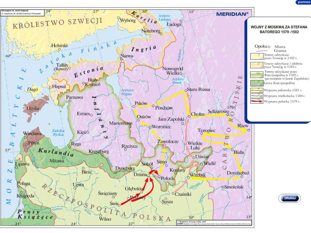 Wojny z Moskwą za Stefana Batorego 1579-1582
