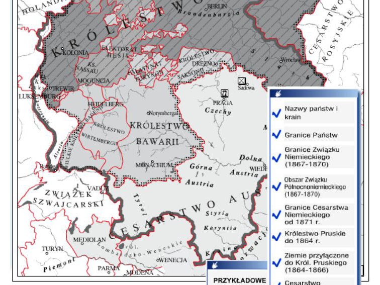 Zjednoczenie Niemiec w XIXw - ćwiczenia